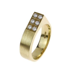 Dana – sárga arany gyűrű cirkóniával